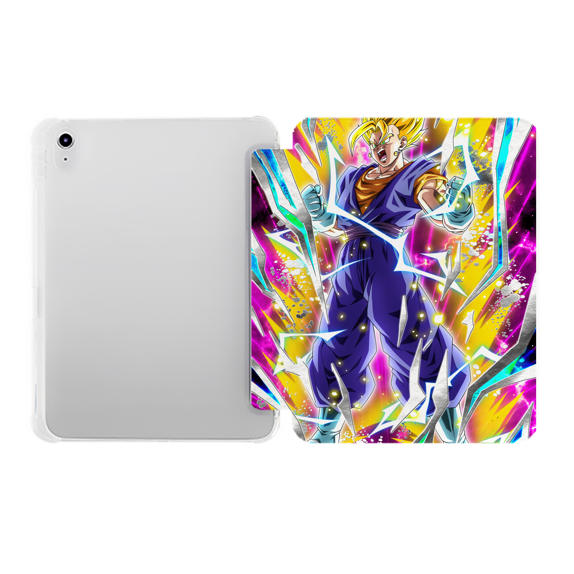 （画像用） ドラゴンボール DRAGON BALL IPad ケース ペン収納付き 三つ折りスタンド PUレザー×シリコン 対応機種9.5/10.5/10.9インチ